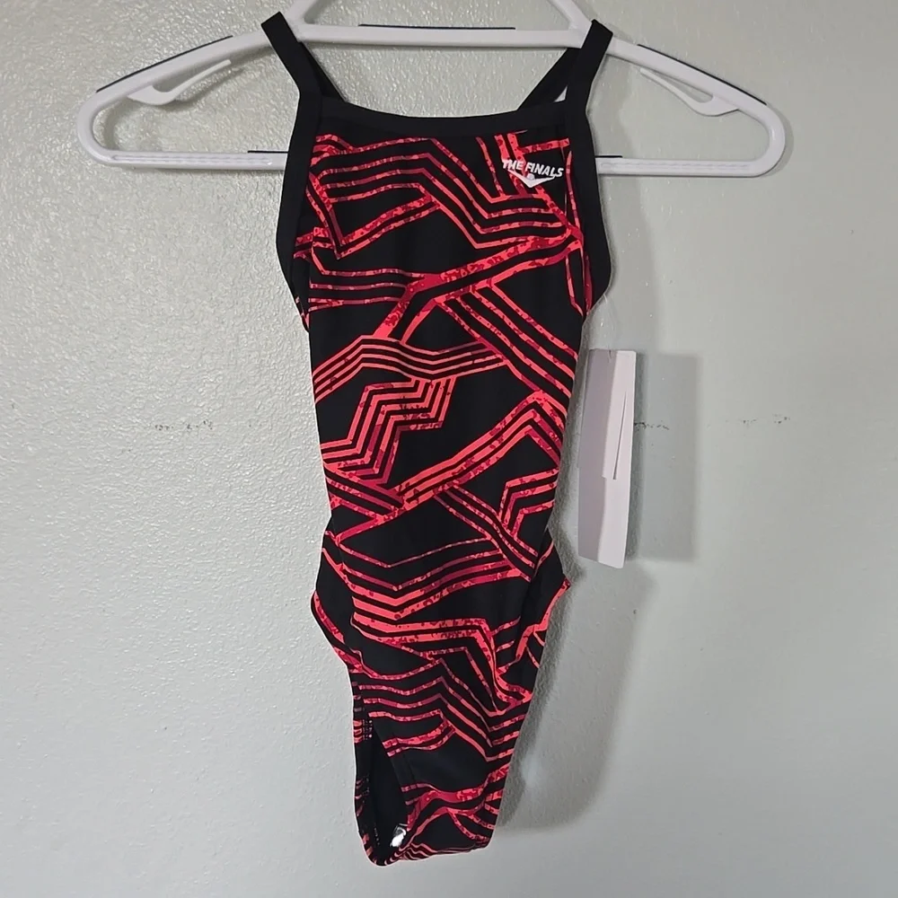 Tyr | NWT The Finals Maize Butterfly Back Red One Piece Size 24